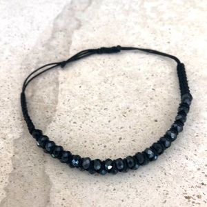 Black crystal bracelet